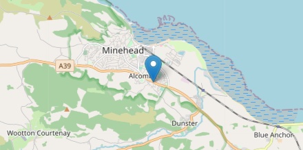A map showing the location of The Dene Lodge